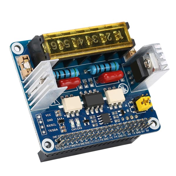 Udvidelseskort til Raspberry Pi 3b 4B 2-kanals tovejs tyristor modul I2C-interface