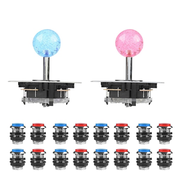 Tilbehør til Arcade Zero Delay USB Encoder DIY Kit Sæt Spil USB Kabel LED Knap
