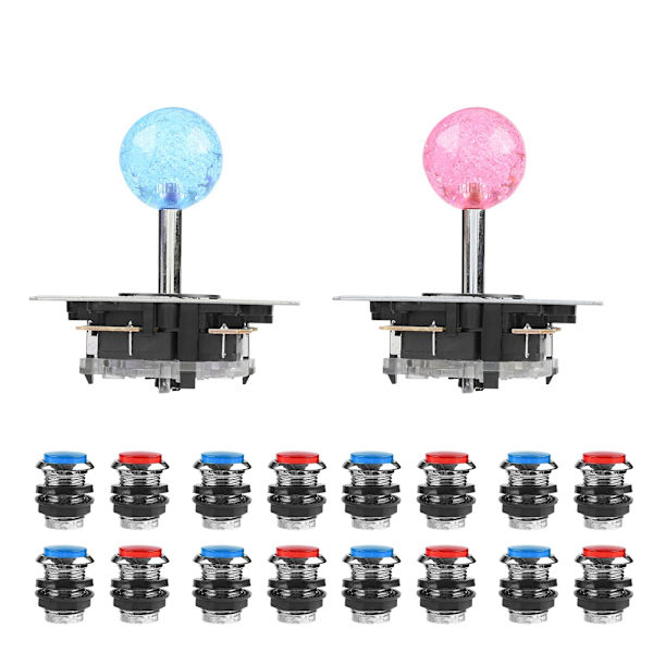 Tilbehør til Arcade Zero Delay USB Encoder DIY Kit Set Spill USB-kabel LED-knapp