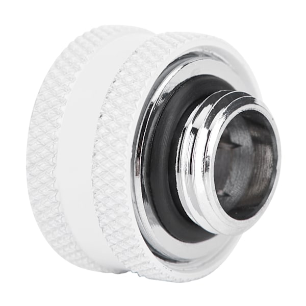 2 st / förpackning Vattenkylning Kompressionskoppling för styv akryl tub OD 12mm Vit