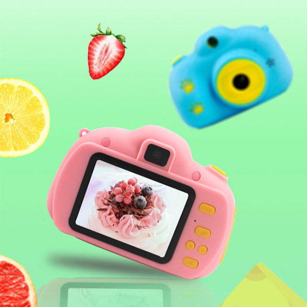 Barnens selfie digitalkamera, barnkameror för småbarn med 1080P-video, bärbar och uppladdningsbar leksakskamera för flickor med 32 GB SD-kort (rosa)