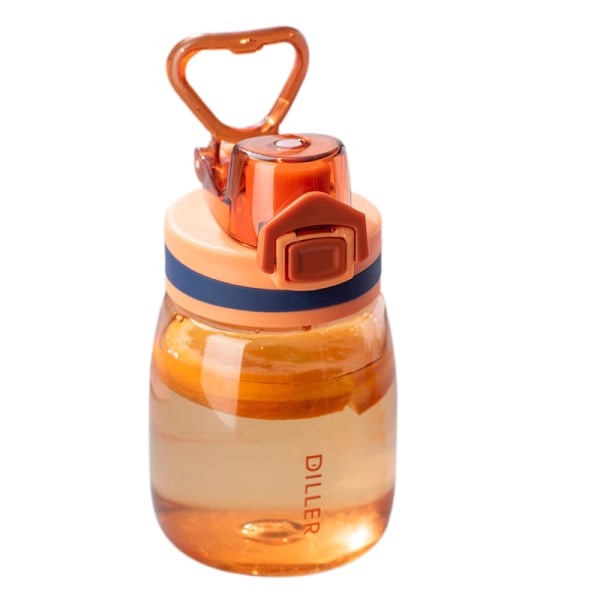 Sommersport Direkte Drikk Plast Vannflaske 350ml-Oransje