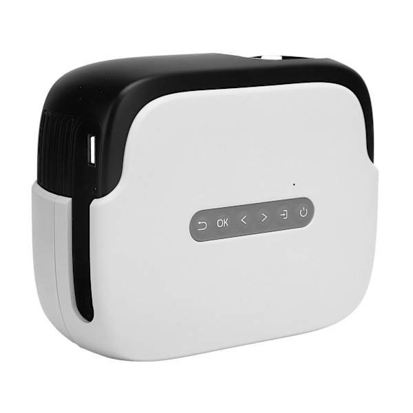 DR‑860 1080P Mini Projektor Svart LED Bærbar Projektor Hjemmekino Smart Projektor AC 100‑240VEU Plugg