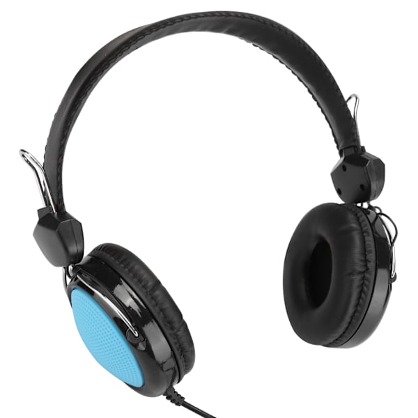 T420 3,5 mm huvudmonterat spelheadset med mikrofon för internetkafédatortillbehörBlå