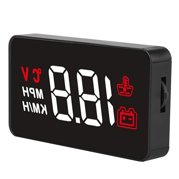 12V Bil HUD Head Up Display Passer for OBD og GPS Dual System Bil Display