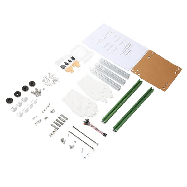 ITX Computer Open Case Bracket God Varmeafledning Split Hardware Struktur Aluminiumlegering DIY Bare Ramme til Hjem Grøn Sølv