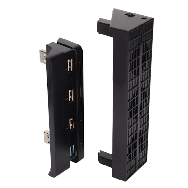 Spelkonsolens kylfläkt USB-driven automatisk intelligent extern kylare med HUB för PS4 Slim Host