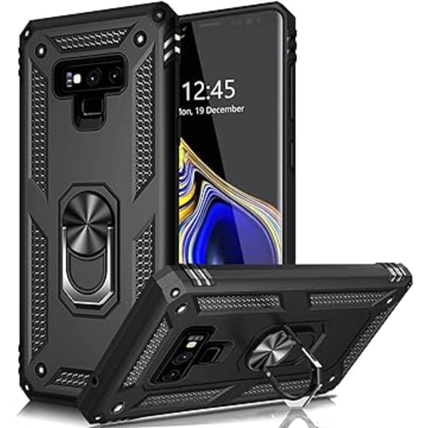 Samsung Galaxy Note 9 mobiltelefon etui, militær kvalitet stødsikkert cover pass, 15 fod drop test beskyttende cover, med magnetisk støtte og køretøj