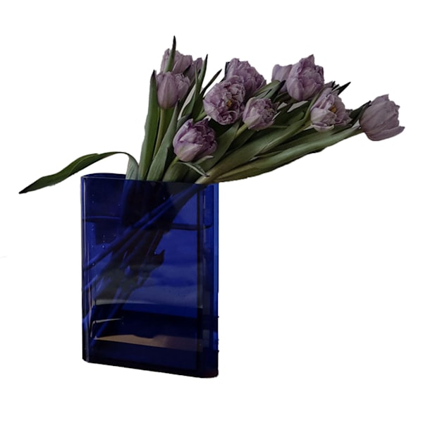 Bog Vase til Blomster Æstetisk Værelse Dekoration Kunstnerisk Kulturel Smag Dekorative Bog Form Blomster Vase til Hjem Soveværelse Kontor Blue (White Characters)