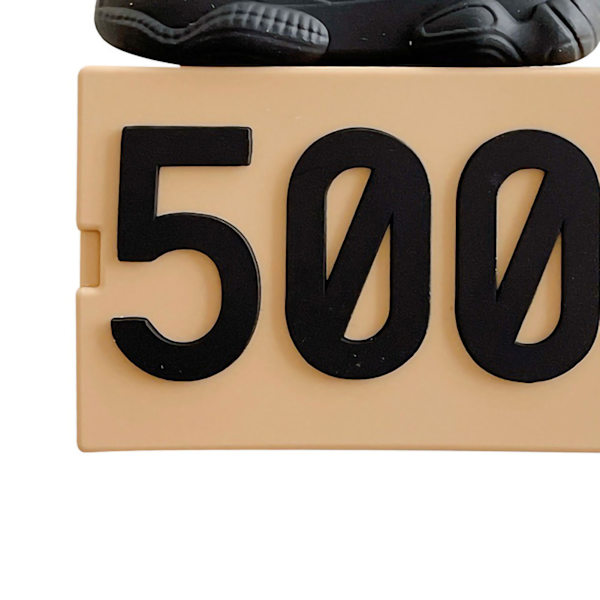 Silikon Sneaker 500 Skolåda Öronpropps Fodral Lätt Öppning och Stängning Totalt Skydd Bluetooth Öronpropps Fodral för IOS Öronpropp Svart