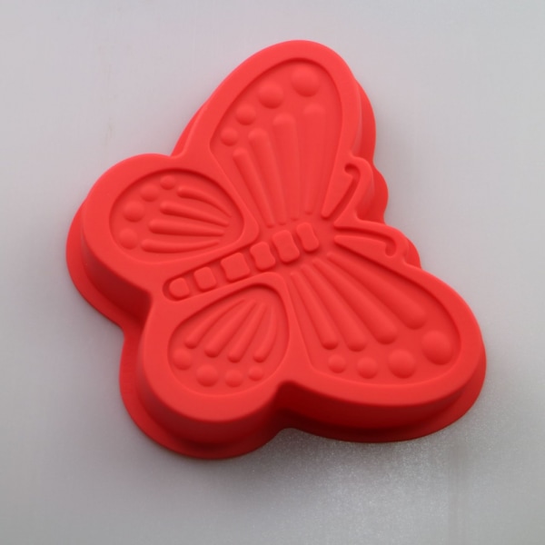 2 stk. 3D sommerfuglekageform i silikone, sommerfugleformet kageform til bryllup, jul, fødselsdagskageform