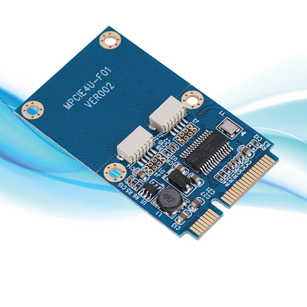 MINI PCI-E til 2-Port USB2.0 5Pin Konverter Extender Kort Laptops Udvidelsesadapter Kort