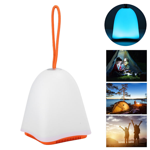 Trådlös Bluetooth-högtalare Lätt touch-kontroll 8 färger LED-nattlampa Smart SpeakerOrange