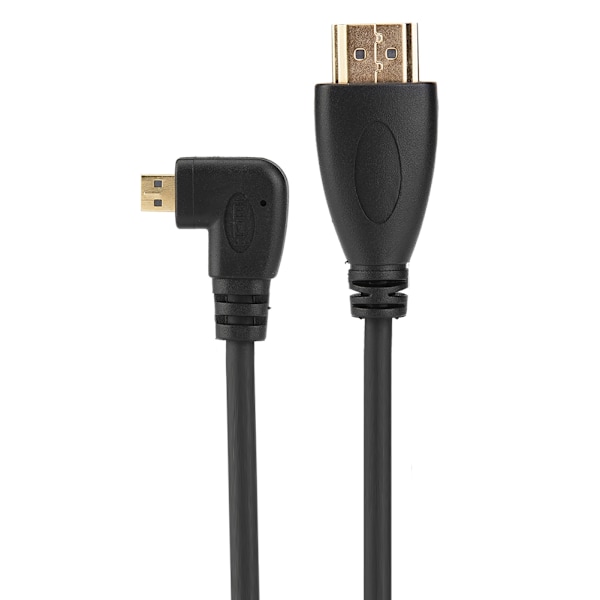 Rätvinklad HDMI till Micro HDMI HD-omvandlaradapterförlängningskabel Trådsladd 1080P Stabil