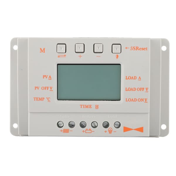 12V intelligent solcellelader MPPT solcellekontroll med LCD-skjerm (20A)
