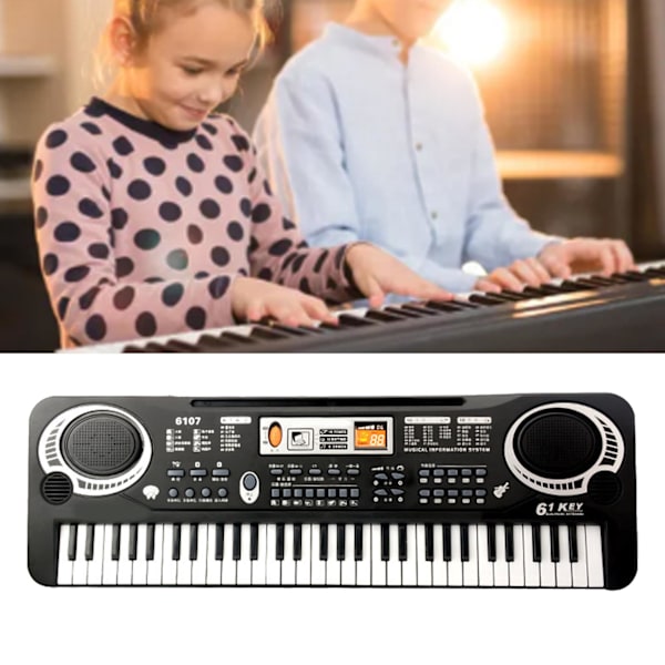 Musik Piano Keyboard 61 Tangenter Utbildning Multifunktionell Elektrisk Digital Piano Keyboard 61 Tangenter
