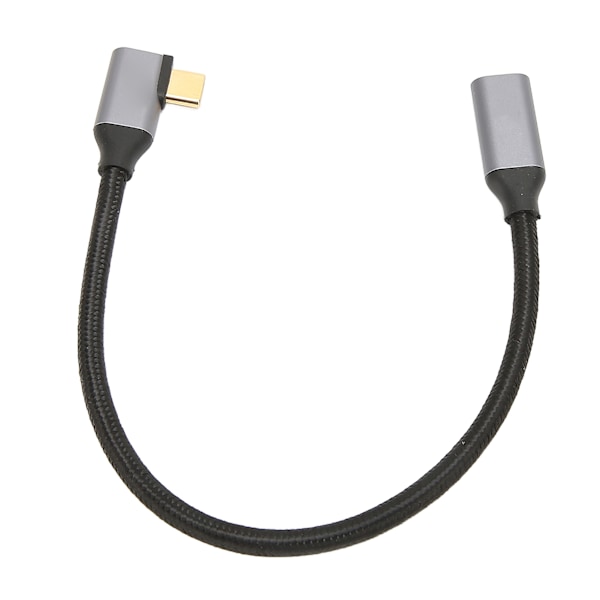 USB C til USB C 3.1 Gen 2 Kabel Højre Vinkel 90 Grader Han til Hun 100W 20V 5A Opladning 4K 60Hz Høj Hastighed ​​10Gbps Kabel 0,25m