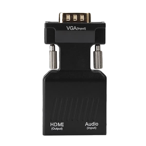 1080P HDMI til VGA-adapter med lydkabel til computer, tablet, skærm til VGA-projektor