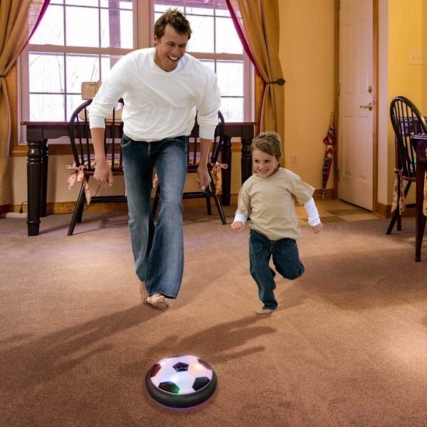 LED Hover Fotboll för Barn, Presenter till Pojkar och Flickor 3 4 5 6 7 8 12 År Gamla Leksaker, Luftdriven Fotboll inomhus och utomhusspel