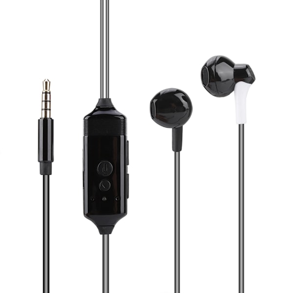 Öronproppar Mobiltelefon Samtalsinspelare Bluetooth Inear Inspelningshörlurar för iOS Svart