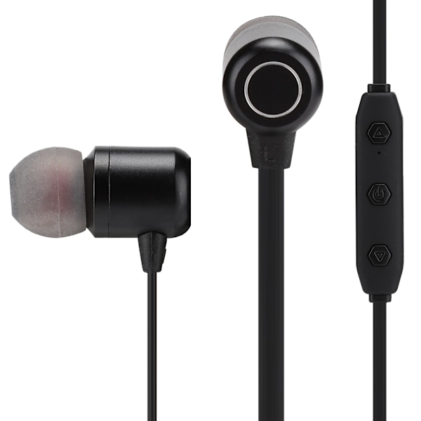 X4 Smart Metal Black Magnetisk Trådløs Bluetooth 5.0 Sports Earphone Hovedtelefon Headset