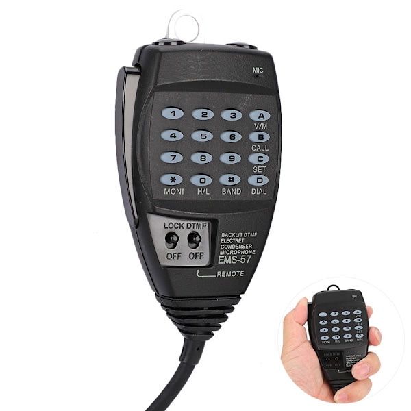 EMS‑57 DTMF 8-stifts handmikrofon för Alinco DR‑135 DR‑635 DR‑435 DR‑235 MIC med tangentbord