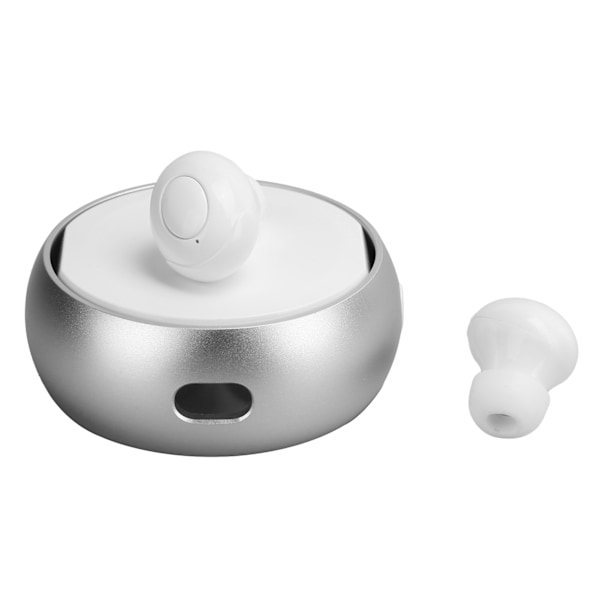 Bluetooth 5.0 ørepropper Mini In-Ear Sports Ørepropper Vanntett 3D Stereo Trådløse Hodetelefoner Hvit