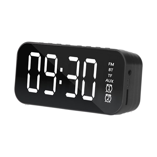 Bärbar Mini Alarmklocka Högtalare FM Trådlös Bluetooth Högtalare Stöd Plugin-kort