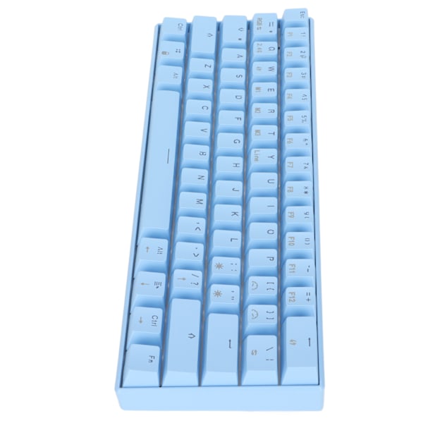 READSON Mekanisk tangentbord 61 tangenter RGB 3 lägen Stöd trådlöst kompakt ergonomiskt brett kompatibilitet Spel tangentbord Svart axelkropp