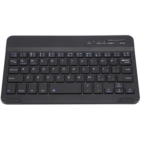 Slank og let trådløst Bluetooth-tastatur til Android, iOS og WIN, sort