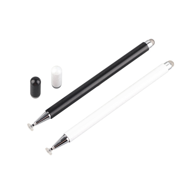 2 stk. Stylus Sort Hvid Magnetisk Sug Håndskrift Stylus Universal Kapacitiv Pen til Mobiltelefon Tablet