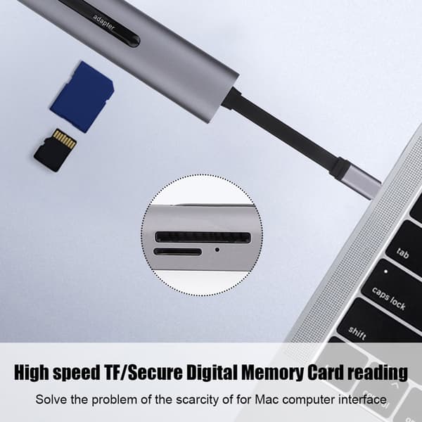 9 i 1 TypeC-interface til HDMI VGA-hun USB-hub-konverter dockingstation til Macbook(THV901)