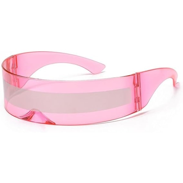 Omlott Silver Spegel Solglasögon Dam Herr Solbrillor Shades Solglasögon pink
