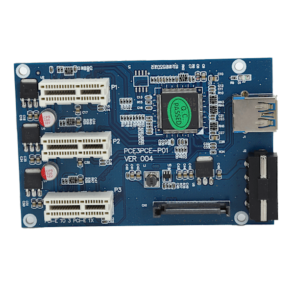 PCIE-laajennussarja Express-sovitinkorttikytkin Riser-kortti 1X - 3X USB-kaapelilla