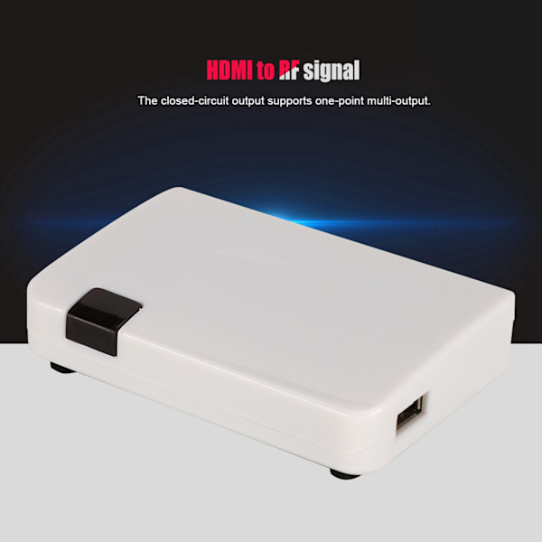 HDMI til RF HD-signal til kablet signal 1080P lyd-videosynkroniseringskonverterboks