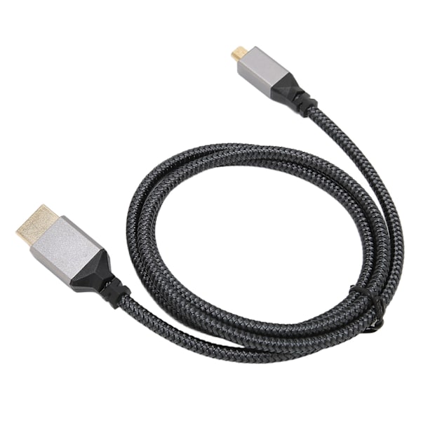 4K HD Multimedia Interface -kaapeli, uros-uros, 18 Gbps, suuri nopeus, 4K 60 Hz, HD-neuloksella varustettu mikro-HD Multimedia Interface -sovitinkaapel, 1 metri