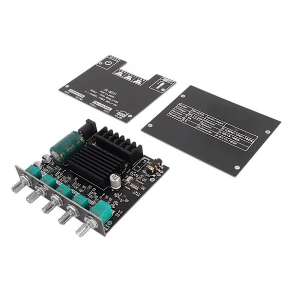 ZK MT21 Bluetooth-virranvahvistinmoduuli 2.1-kanavainen DC 12V-24V äänenvahvistinmoduuli 20-100W 4-8Ω kaiuttimelle