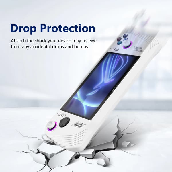 For ASUS ROG Ally Console Case + Bæreveske Bag Silikon Beskyttende Deksel Anti-Scratch Protector Shell for Steams Deck Game