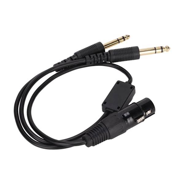 XLR til GA dobbel plugg kabeladapter for Airbus hodetelefonadapter for luftfartshodetelefoner med 5 pinner