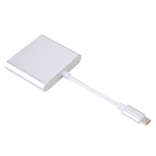 3-i-1 Type C till HDMI+USB3.0+PD Laddningskonverter Multifunktion Vedio Adapter Hub