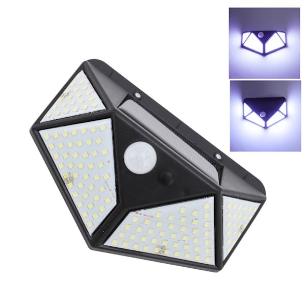 LED solväggslampa intelligent kroppssensor vattentät utomhus trädgårdslampa för trädgård gård uteplats och vägkanten