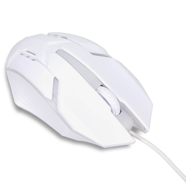 Spelmus RGB Glowing Breathing Light 1600 DPI 3D Scroll Wheel Ergonomisk Trådbunden USB Datormus för PC