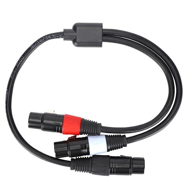 JORINDO JD6077 5-polet XLR hun til 3-polet dobbelt XLR hun kabel Y-type kabelsplitter linjelydadapter