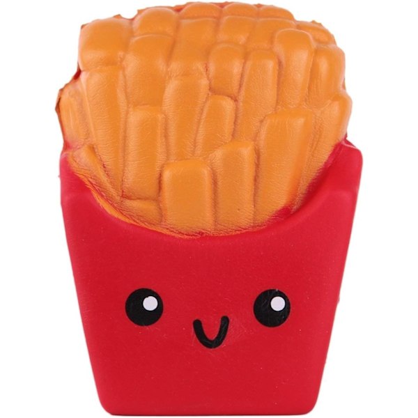 Squishys Mat 10 cm Pommes Frites Leksak Kawaii Mat Mjukt Tryck Pojke Flicka Leksak som Kökspresent Stresslindring Barnleksaker