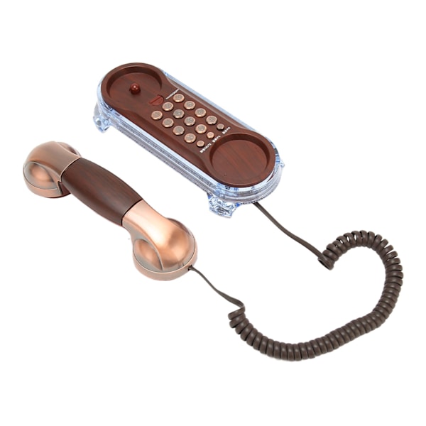 Retro fastnettelefon med ledning til hjem, vægmontering, flash-telefon til hjem, skole, kontor, fabrik, hotel, lilla bronze