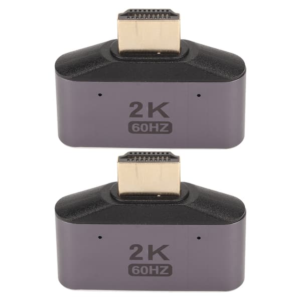HD Multimedia Interface 1 til 2 Adapter Han til Dobbelt Hun 2K 60Hz Video Splitter med Indikatorlys 2stk
