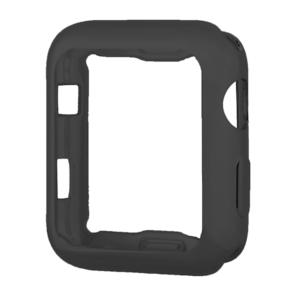 För Apple Watch 3:e generation iWatch 42mm Slim Soft TPU skärmskyddsöverdrag (svart)