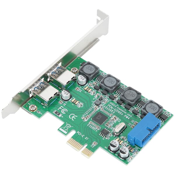 Desktop-computer PCI-E til USB 3.0+19pin 4 strømforsyningstilstande udvidelsesadapter stigerkort