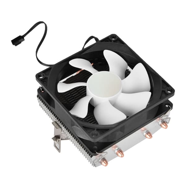 4 Kobberrør 3PIN Hydraulisk Køling Enkelt Ventilator CPU Radiator til Intel/AMD Varmeafleder