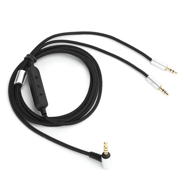 Hodetelefonkabel med ledningskontroll, passer til Sol Republic Master Tracks HD V8 V10 V12 X3